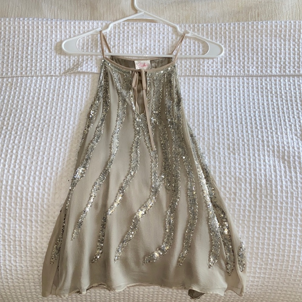 100% Silk Parker Beaded Blouse
